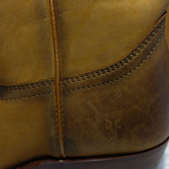Frye Boots Billy Short Cognac Cowgirl Boots Women's Size 6 - Picture 14 of 14